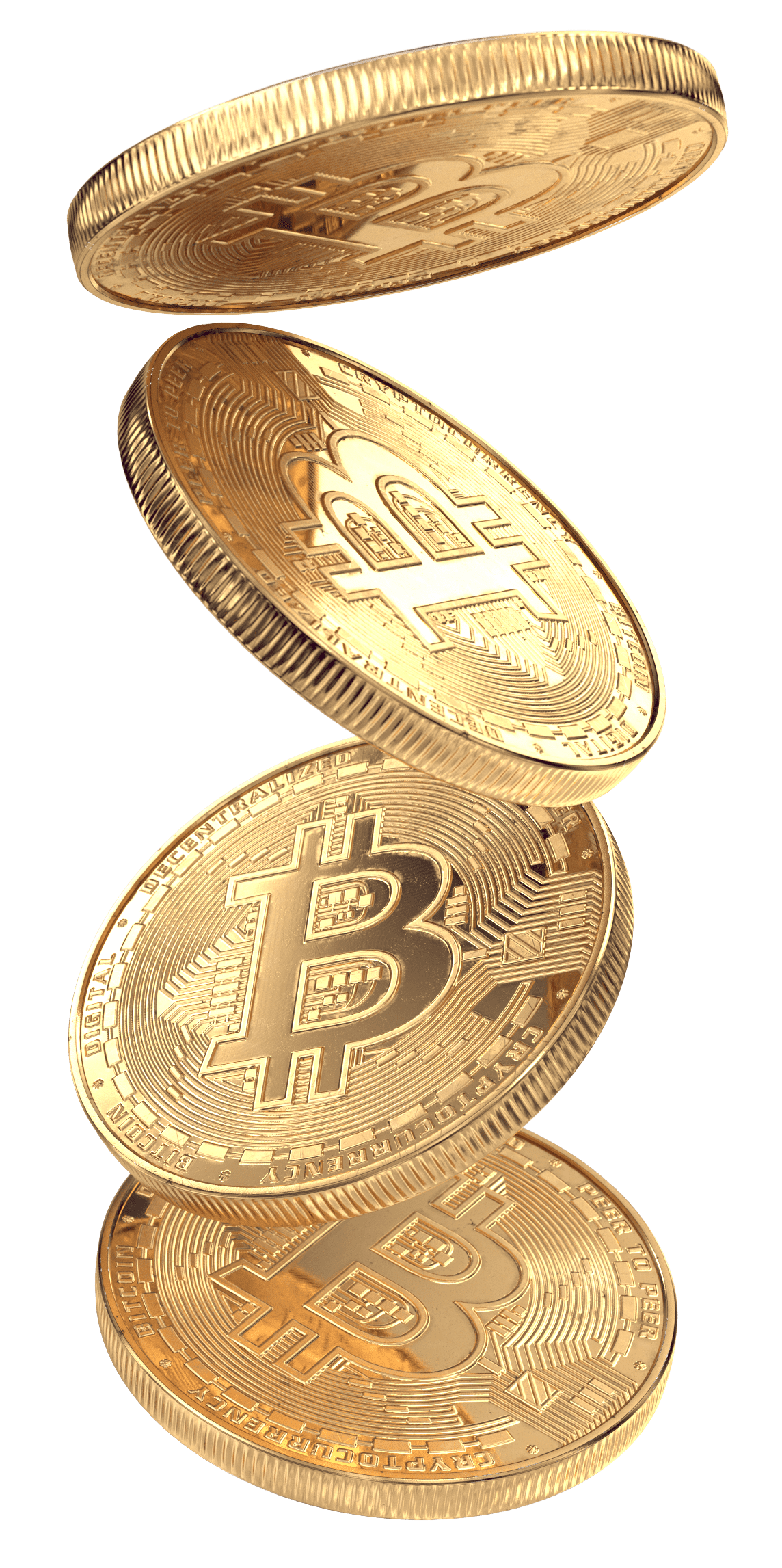 falling coins