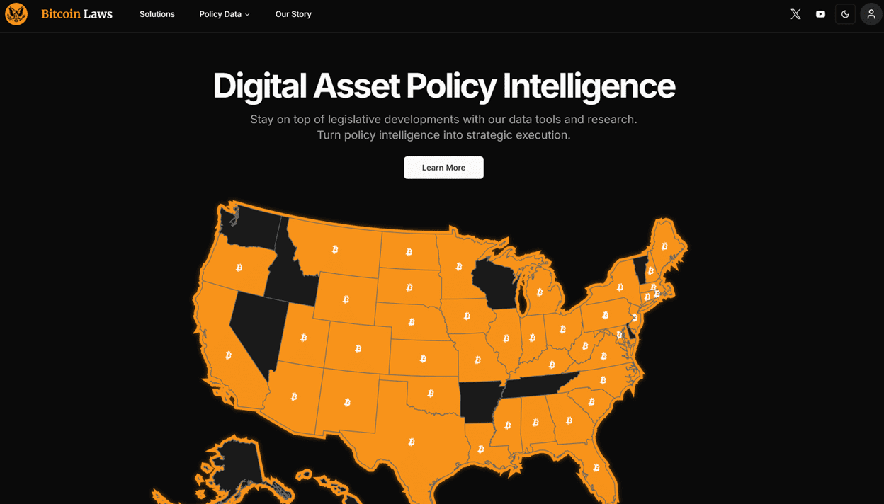 Bitcoin Laws Map
